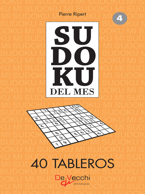 Title details for Sudoku del mes 4--40 tableros by Pierre Ripert - Available